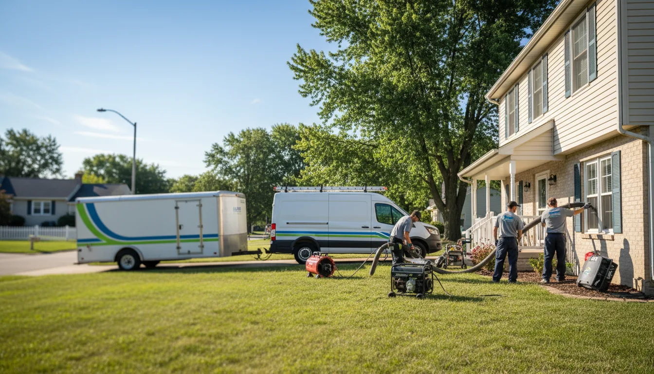 Flooded Basement Restoration And Cleanup With Repair in Menomonie, WI near me